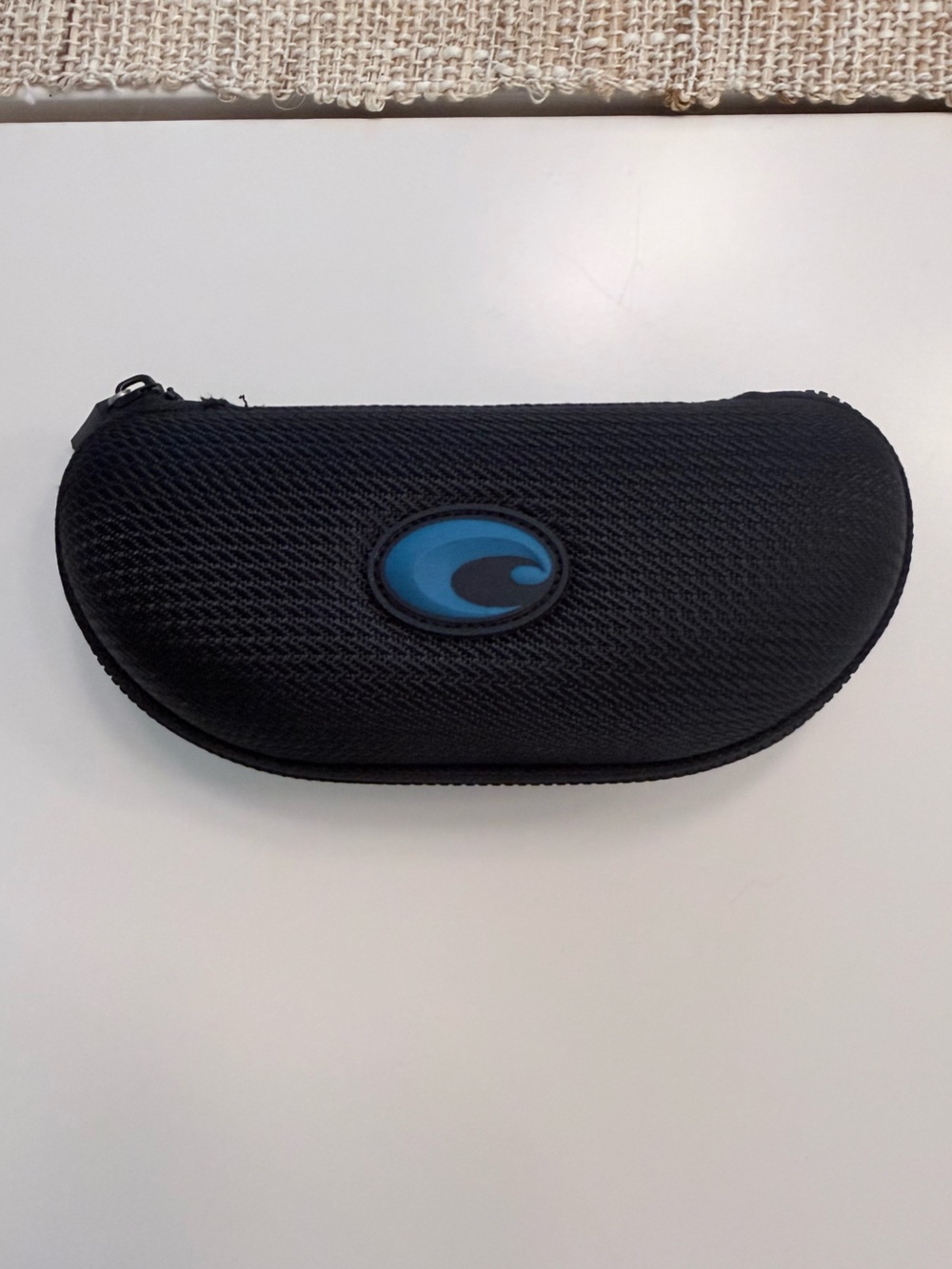 Costa Black Sunglasses Case with Blue Logo